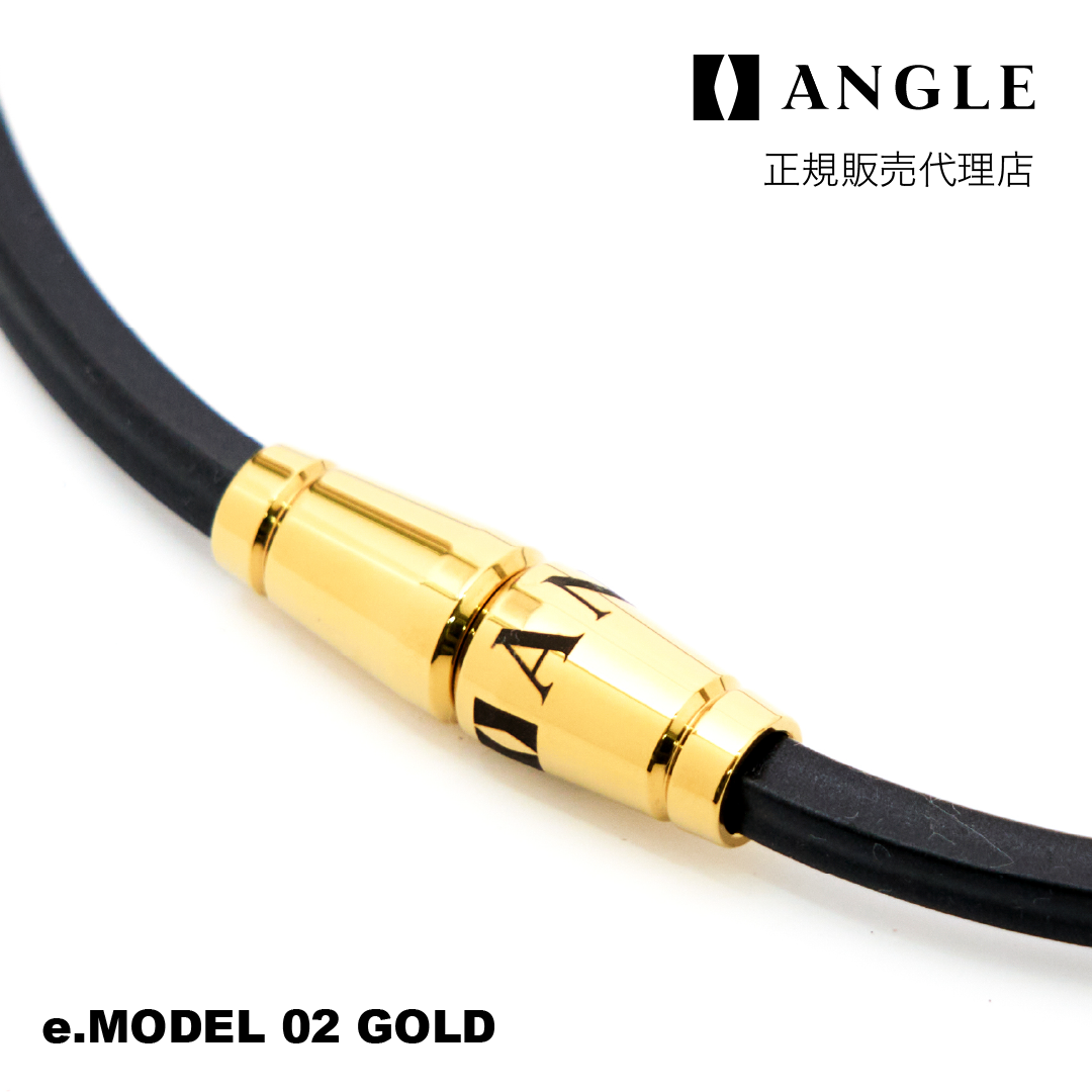 磁気ネックレス ANGLE e.MODEL 02 ゴールド