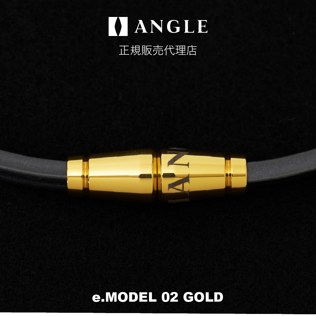 磁気ネックレス ANGLE e.MODEL 02 ゴールド