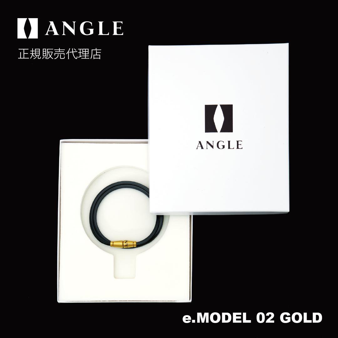 磁気ネックレス ANGLE e.MODEL 02 ゴールド