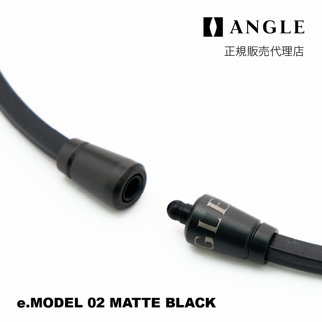 磁気ネックレス ANGLE e.MODEL 02 マットブラック