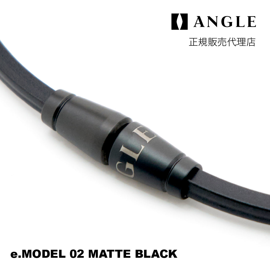 磁気ネックレス ANGLE e.MODEL 02 マットブラック
