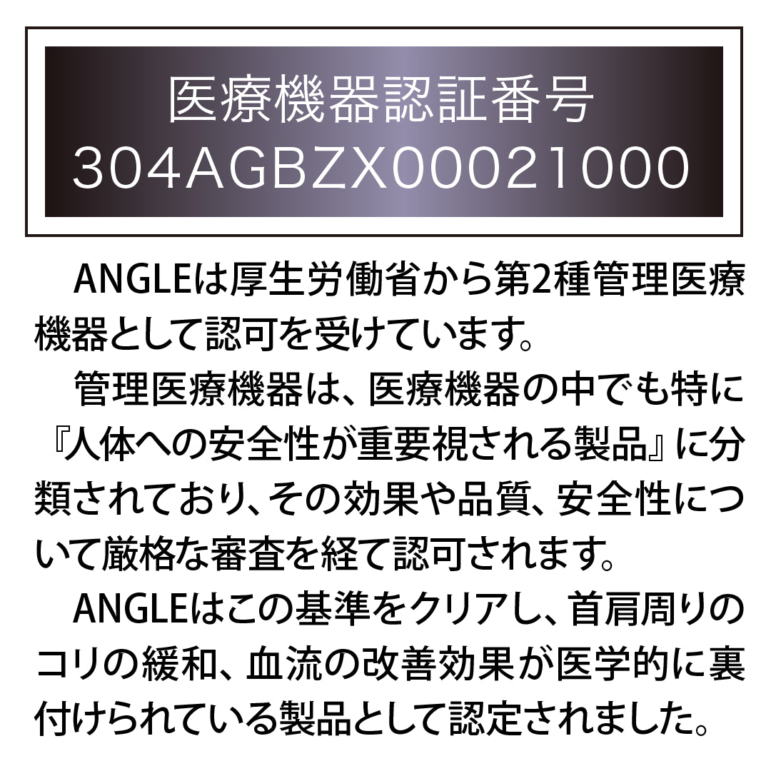 磁気ネックレス ANGLE e.MODEL 02 マットブラック